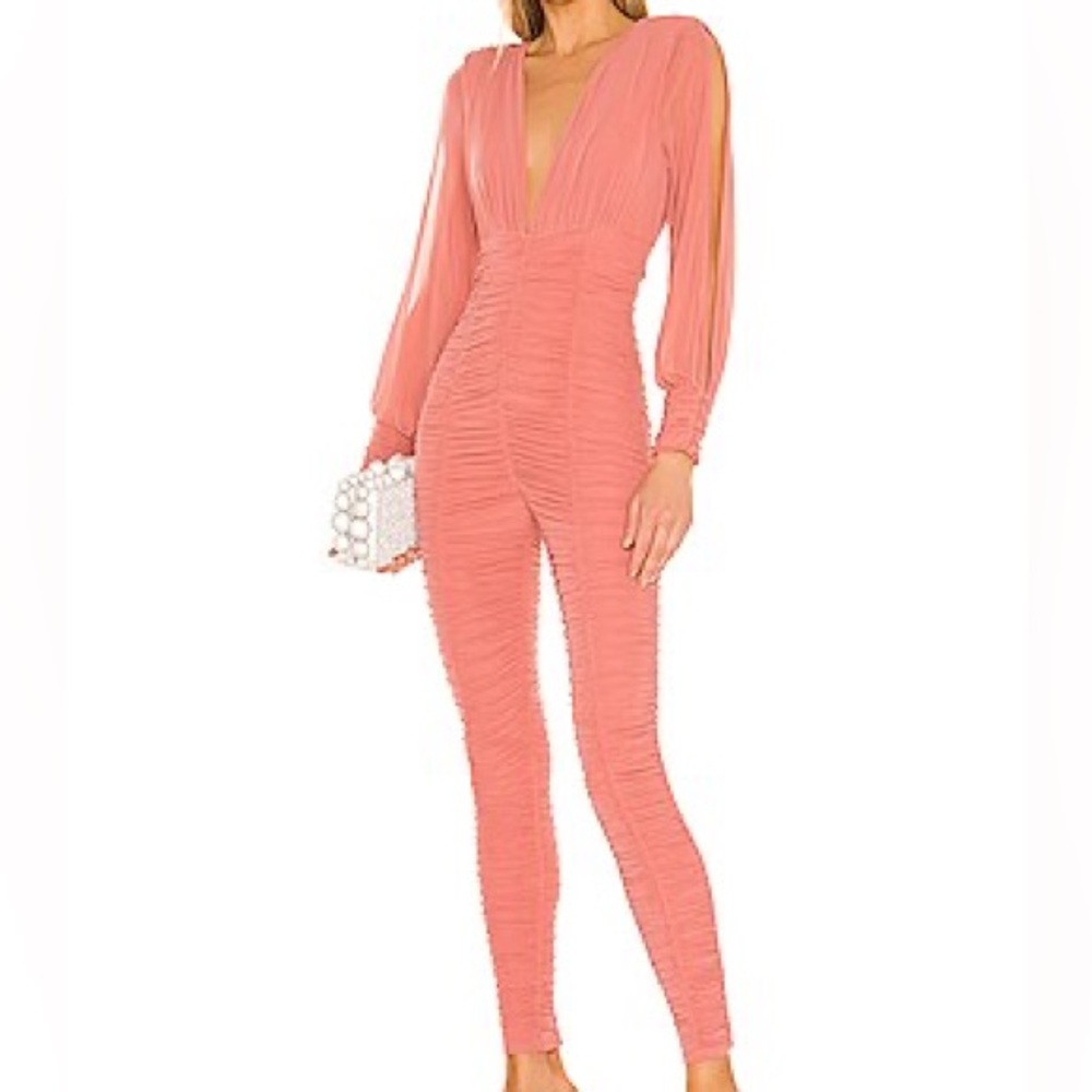 Michael Costello x Revolve Ruched Jumpsuit